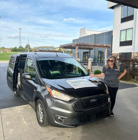 Rent-A-Car alternatives offside parking Shuttle service to McGee Tyson Airport