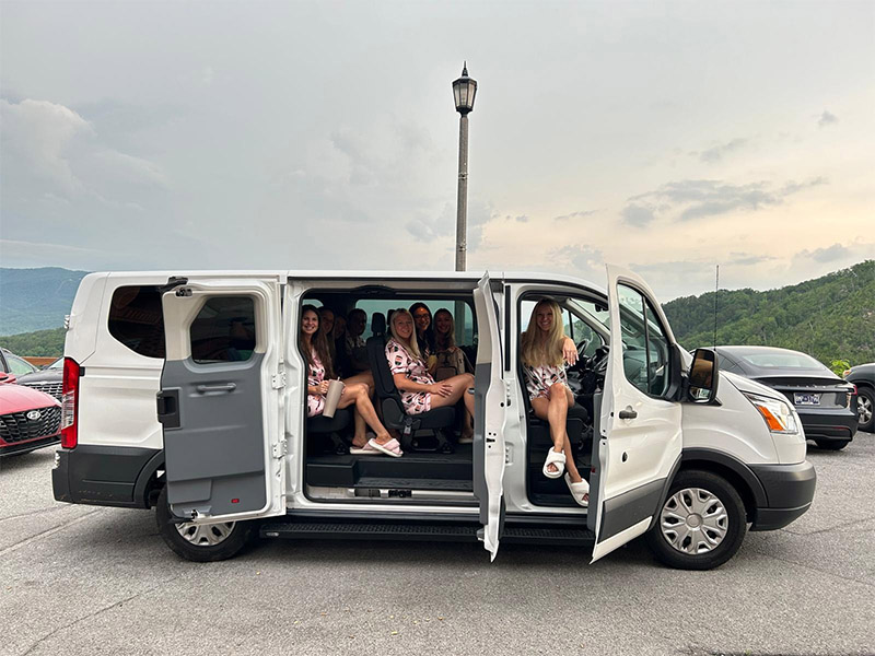 Wedding shuttle transportation